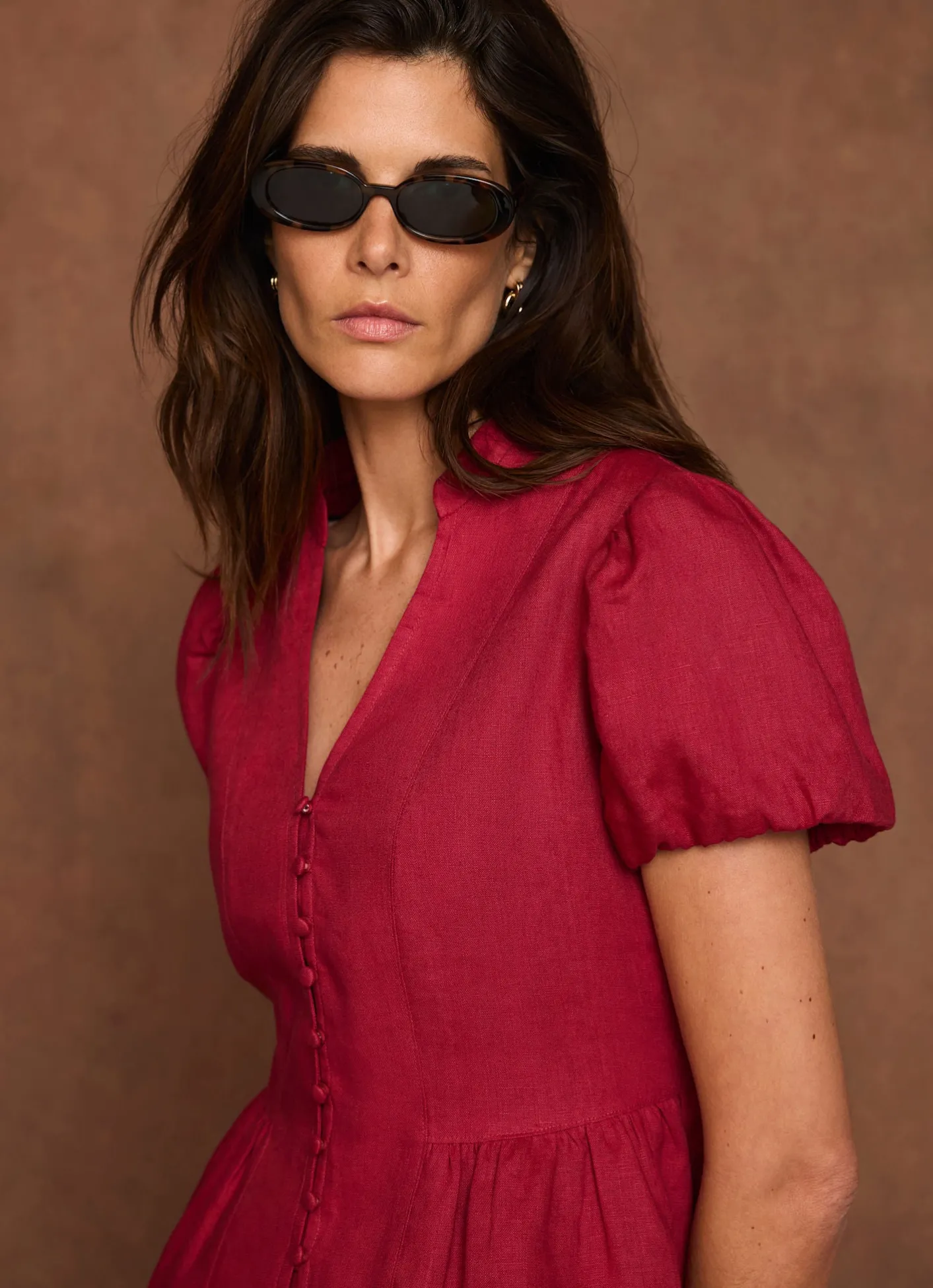 Hot Linen Peplum Top All Tops|Tops