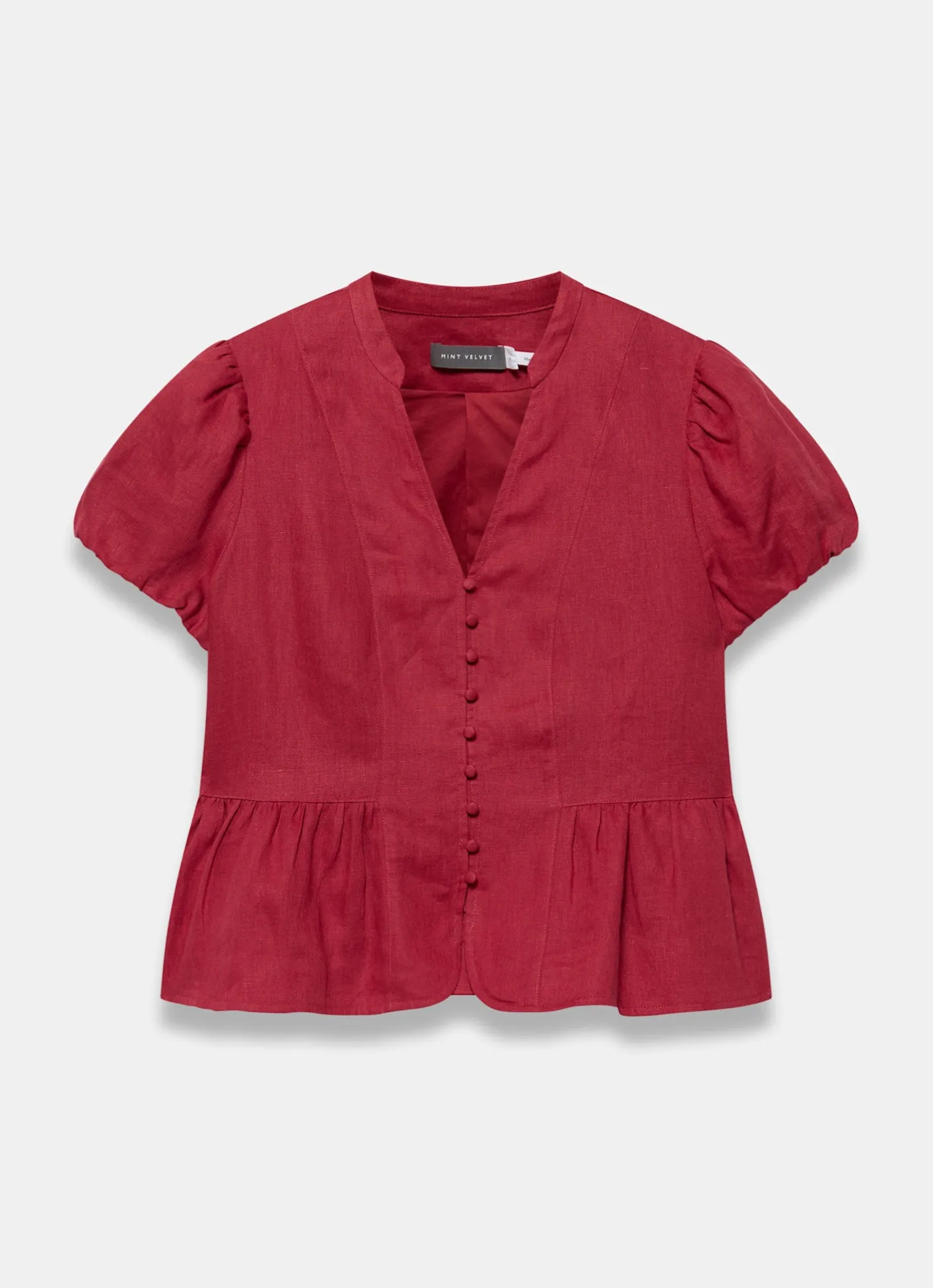 Hot Linen Peplum Top All Tops|Tops