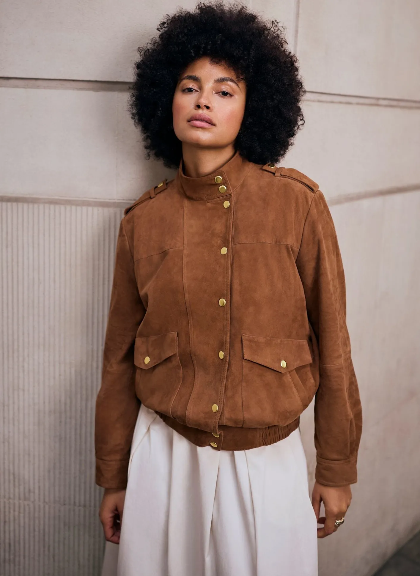 New Suede Pilot Bomber Jacket Jackets|Leather & Suede Jackets