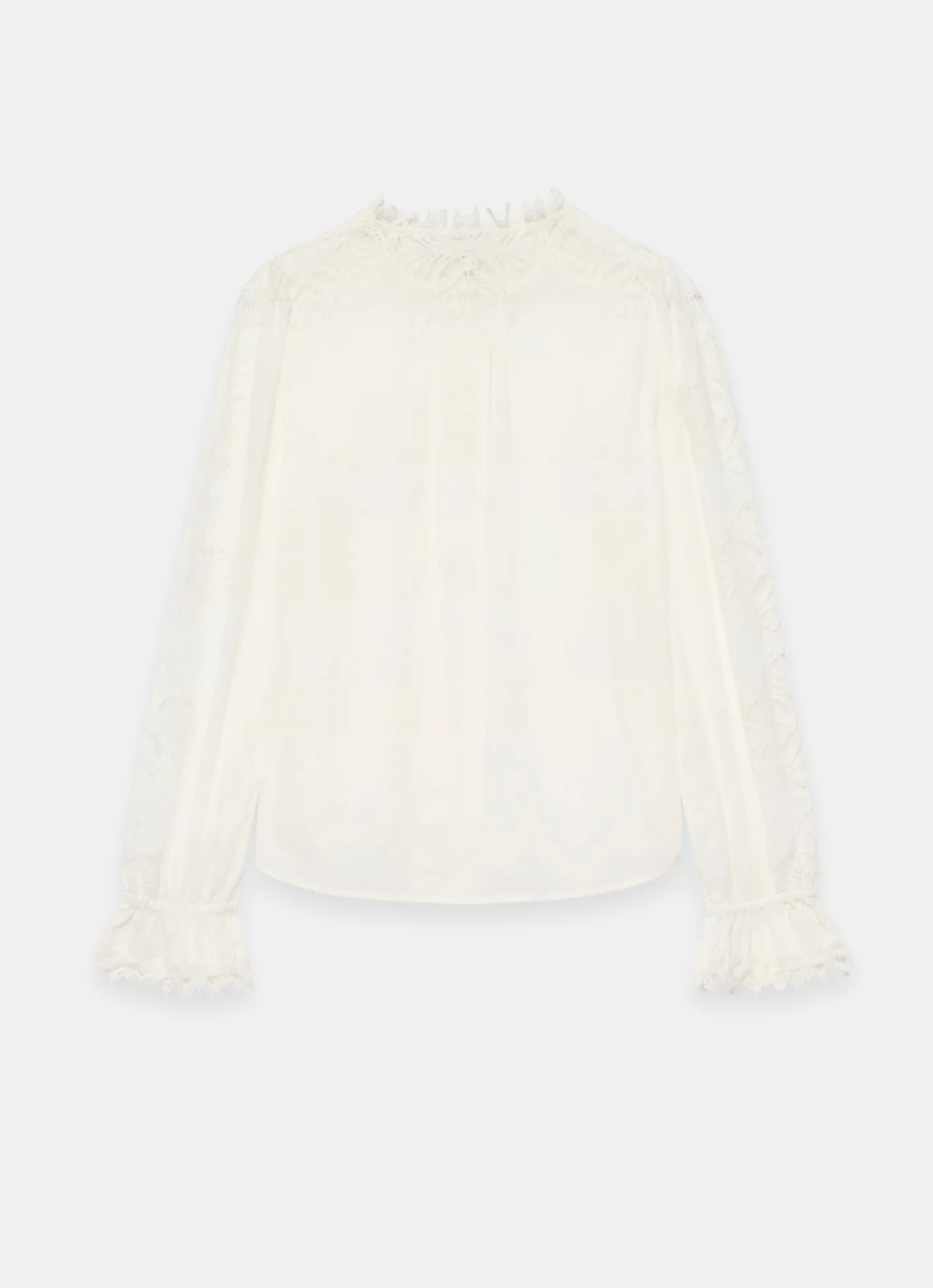 Hot White Cotton Embroidered Blouse Shirts & Blouses