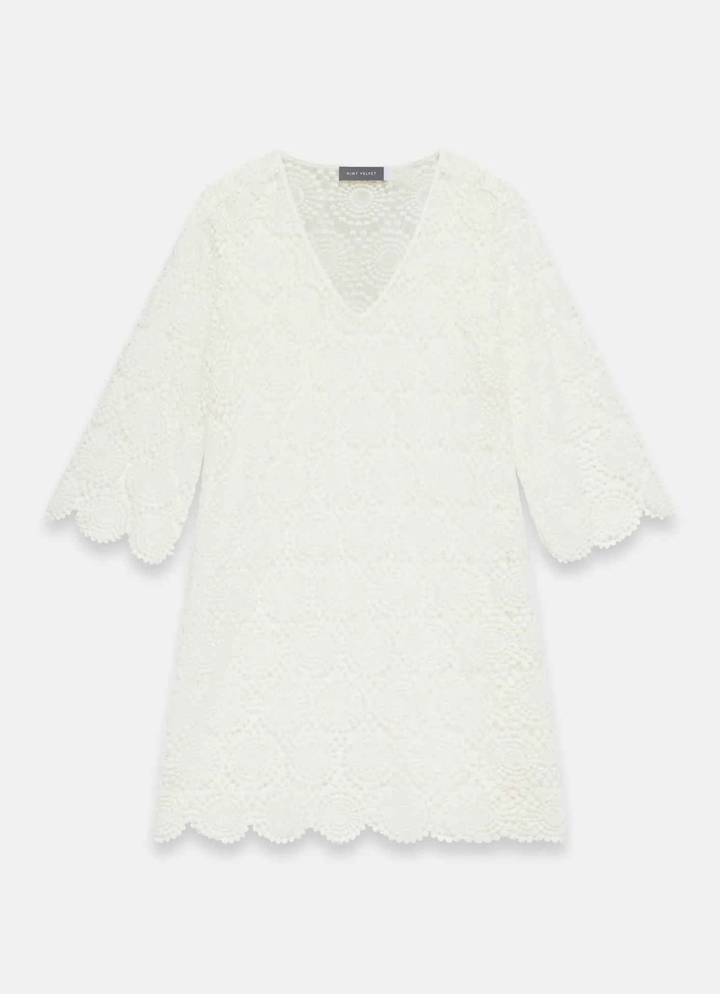 Best White Crochet Beach Mini Dress Summer Dresses|Mini Dresses