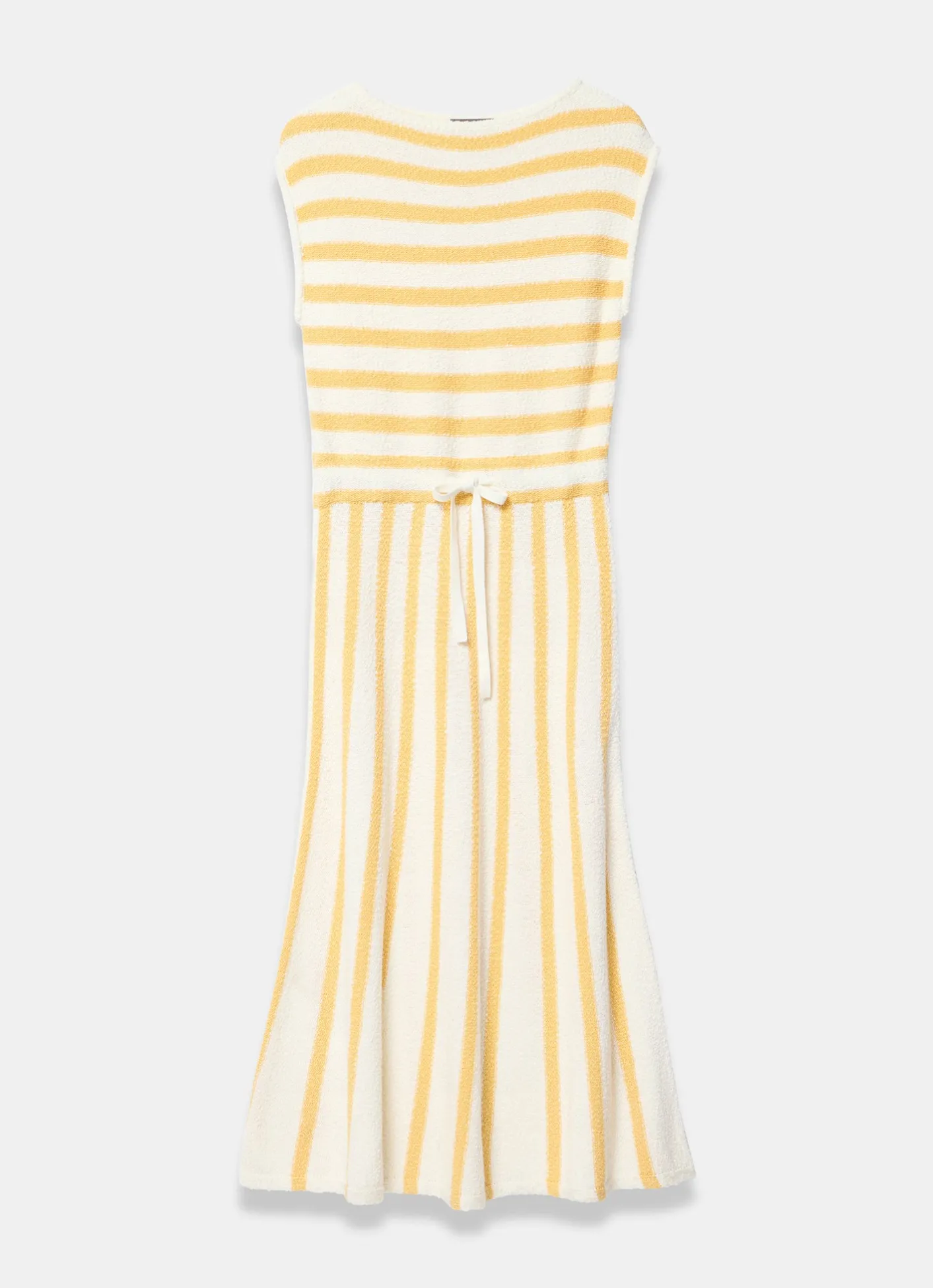 Best Cotton Blend Striped Midi Dress Summer Dresses|Midi Dresses