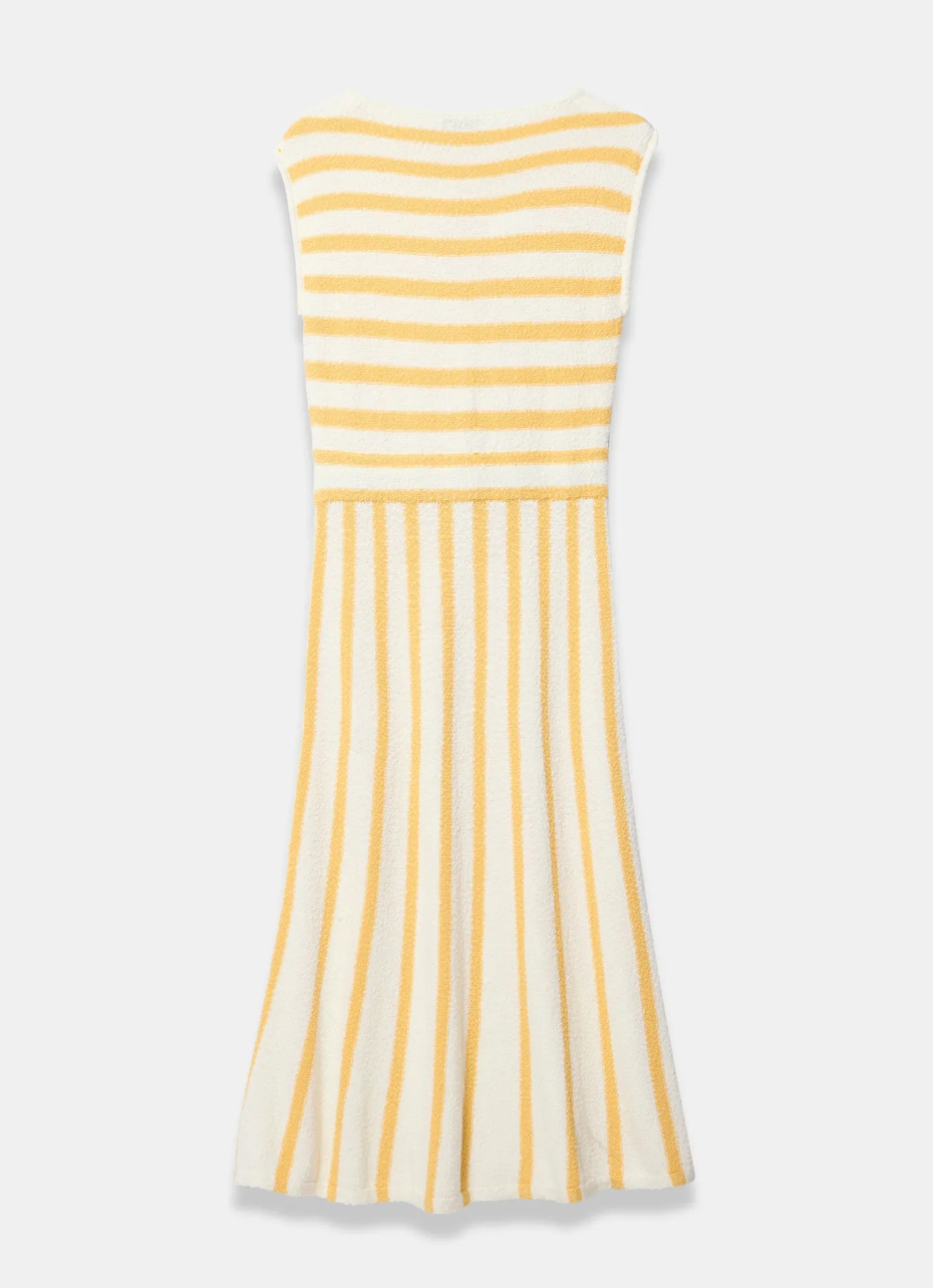 Best Cotton Blend Striped Midi Dress Summer Dresses|Midi Dresses