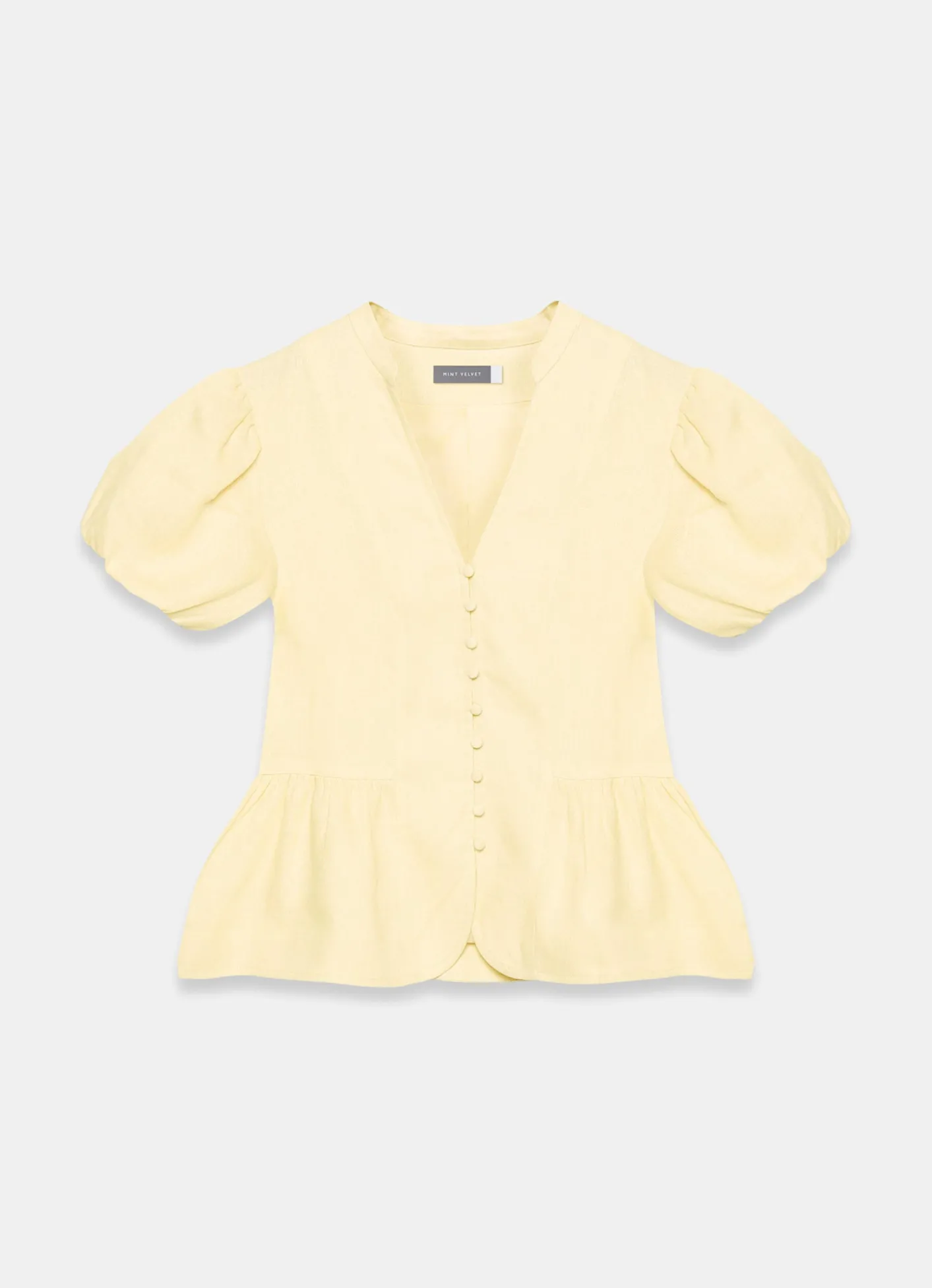 Hot Linen Peplum Top All Tops|Tops